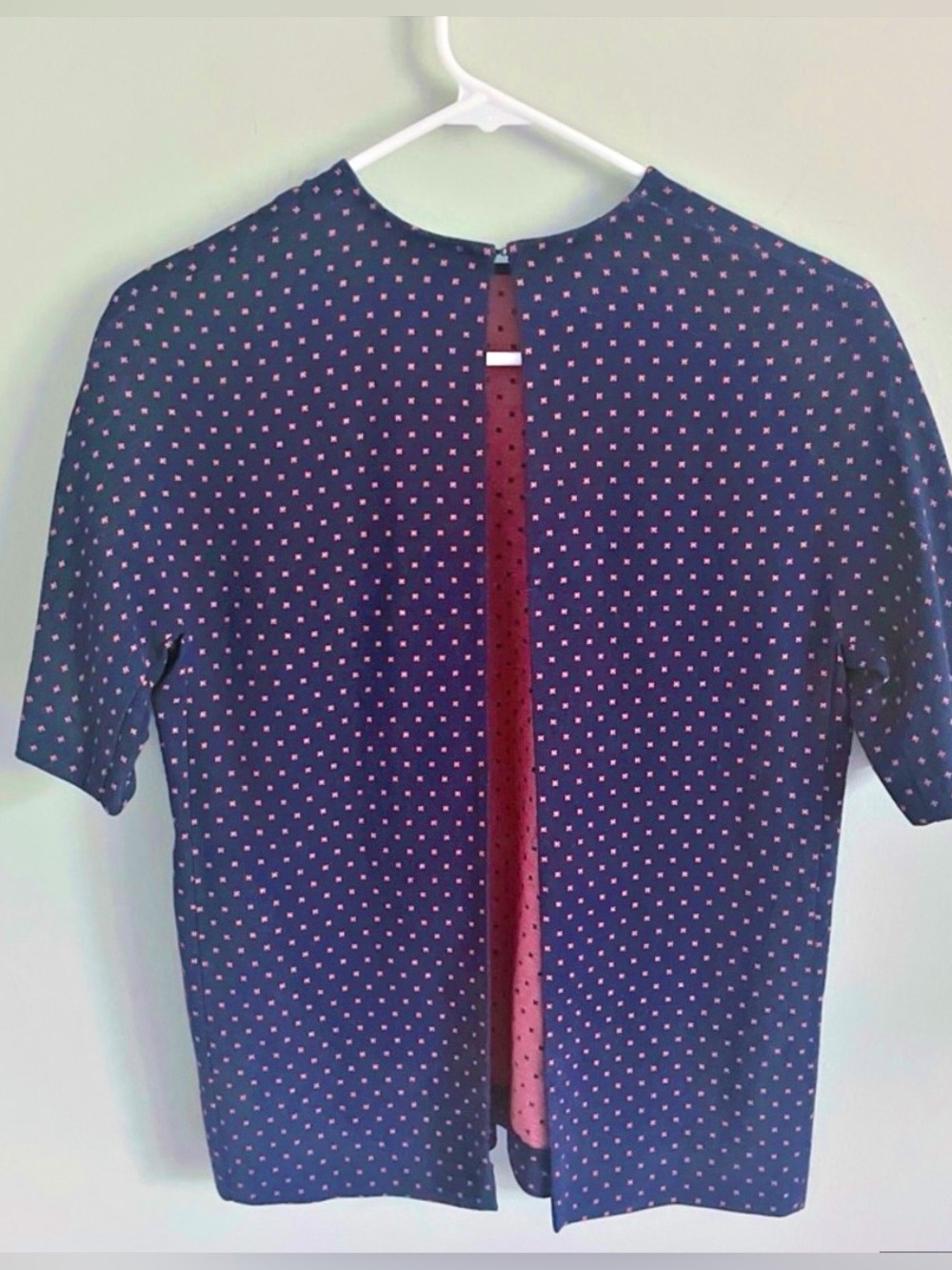Sandro navy open back top